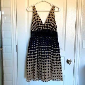 Anthropologie burlapp polka dot dress